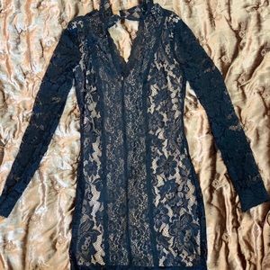 Black lace dress